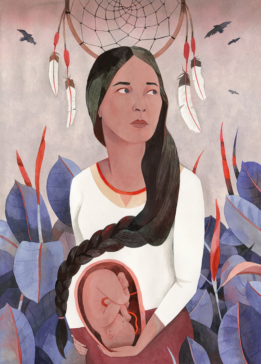 Ilustración para O, The Oprah Magazine Luisa Rivera